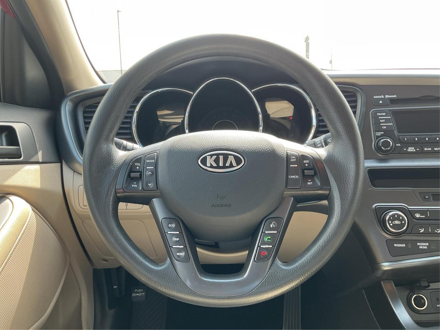 2012 Spicy Red Metallic Kia Optima LX AT (5XXGM4A73CG) with an 2.4L L4 DOHC 16V engine, 6-Speed Automatic transmission, located at 1099 N County Rd 25A , Troy, OH, 45373, (937) 908-9800, 40.057079, -84.212883 - Photo#15