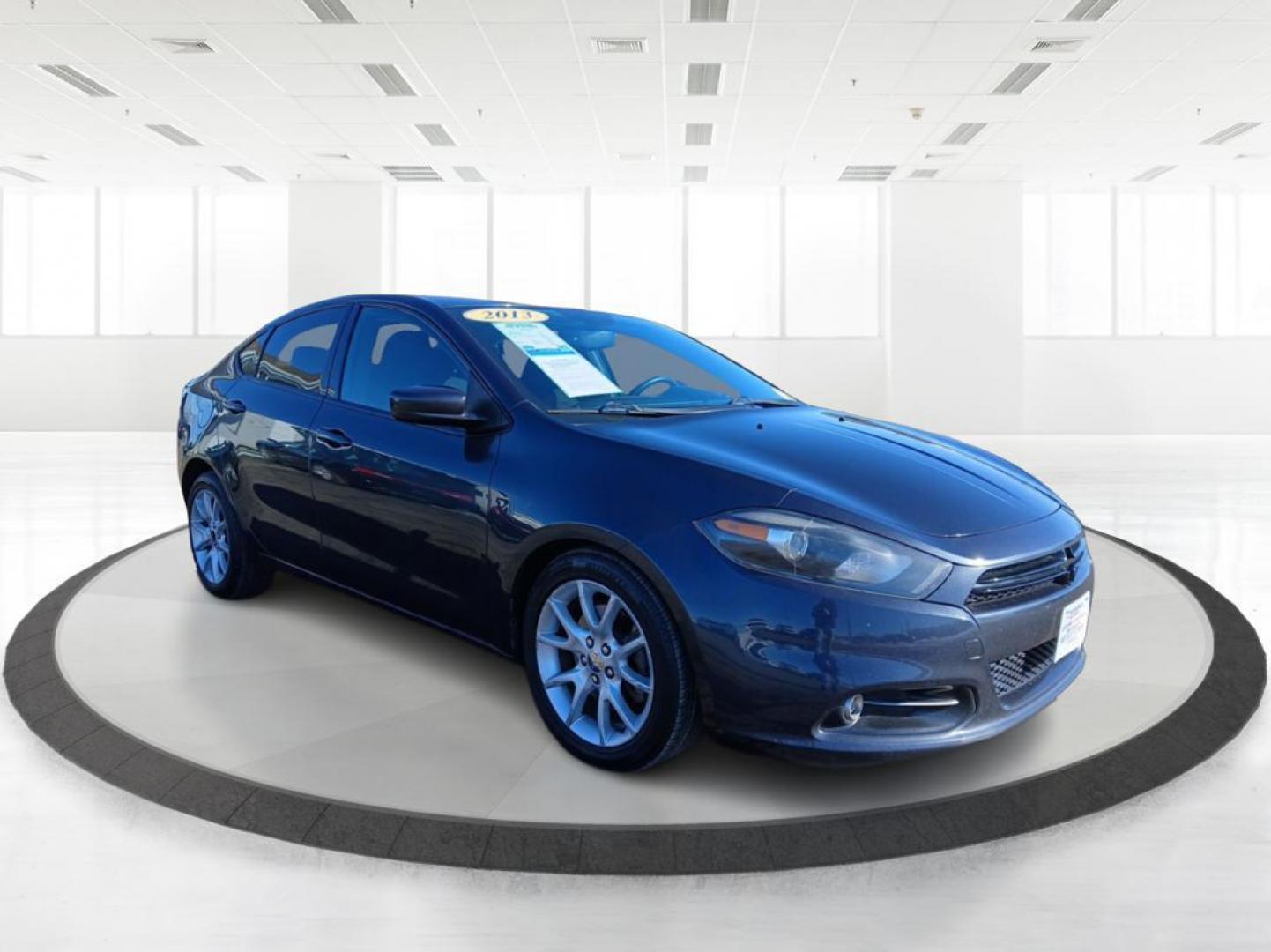 2013 Maximum Steel Metallic Dodge Dart SXT (1C3CDFBA2DD) with an 2.0L L4 DOHC 16V TURBO engine, located at 880 E. National Road, Vandalia, OH, 45377, (937) 908-9800, 39.891918, -84.183594 - Photo#0