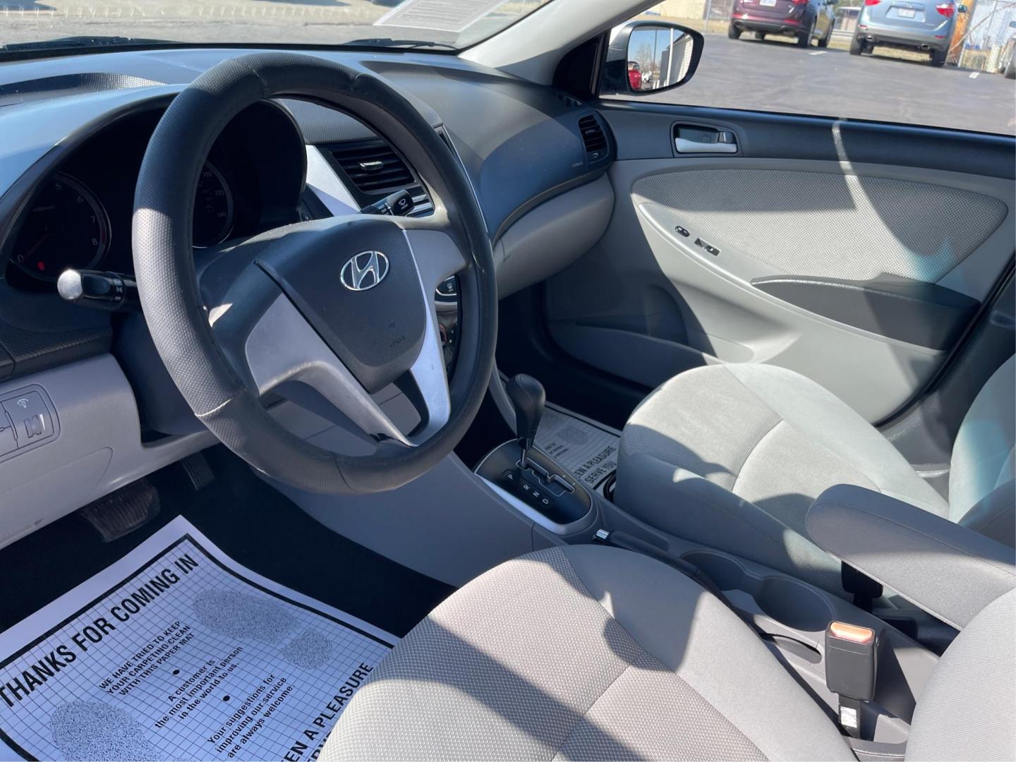 2014 Hyundai Accent GLS 4-Door (KMHCT4AE0EU) with an 1.6L L4 DOHC 16V engine, located at 8750 N County Rd 25A, Piqua, OH, 45356, (937) 908-9800, 40.164391, -84.232513 - Photo#8
