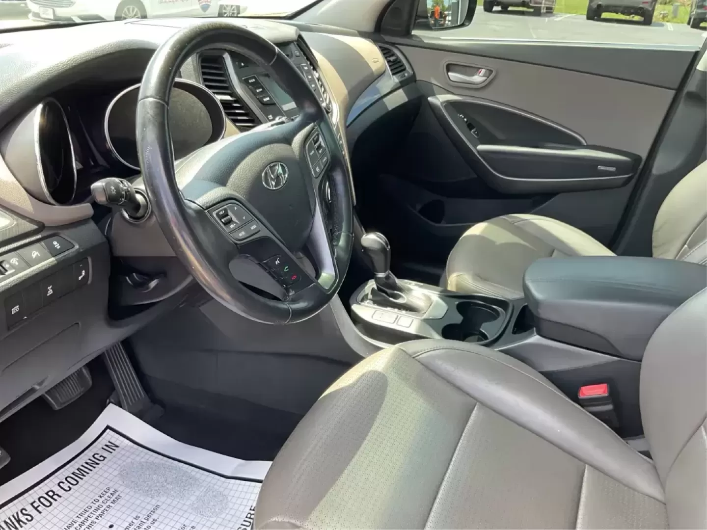 2014 Moonstone Silver Hyundai Santa Fe Sport 2.4 AWD (5XYZUDLB6EG) with an 2.4L L4 DOHC 16V engine, 6-Speed Automatic transmission, located at 8750 N County Rd 25A, Piqua, OH, 45356, (937) 908-9800, 40.164391, -84.232513 - Photo#8