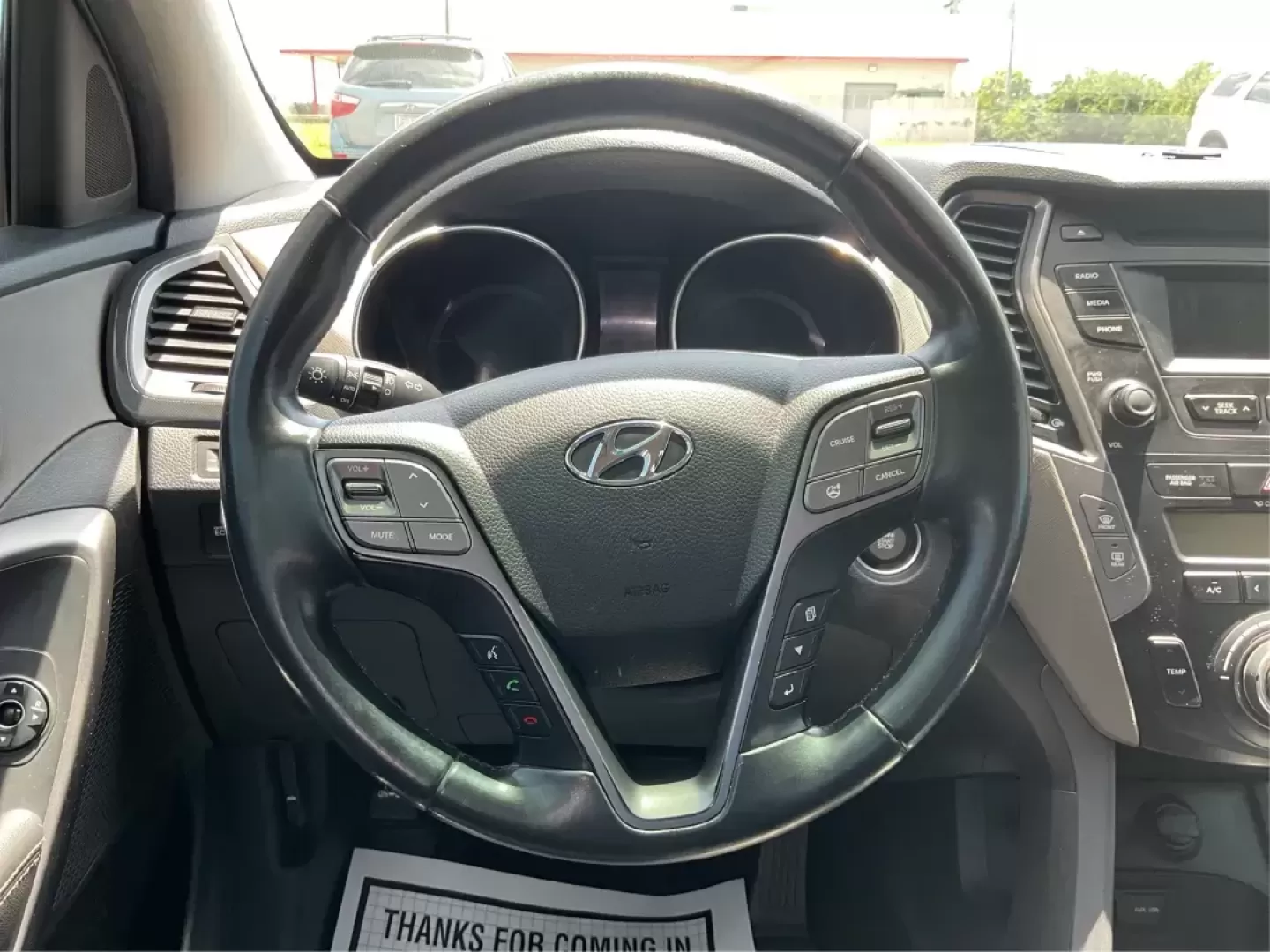 2014 Moonstone Silver Hyundai Santa Fe Sport 2.4 AWD (5XYZUDLB6EG) with an 2.4L L4 DOHC 16V engine, 6-Speed Automatic transmission, located at 8750 N County Rd 25A, Piqua, OH, 45356, (937) 908-9800, 40.164391, -84.232513 - Photo#14
