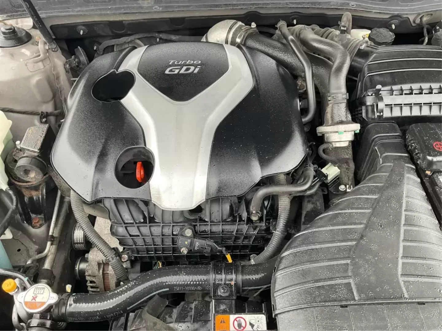 2014 Kia Optima SX Turbo (5XXGR4A63EG) with an Theta II 2L I-4 gasoline direct injection engine, located at 1951 S Dayton Lakeview Rd., New Carlisle, OH, 45344, (937) 908-9800, 39.890999, -84.050255 - Photo#10
