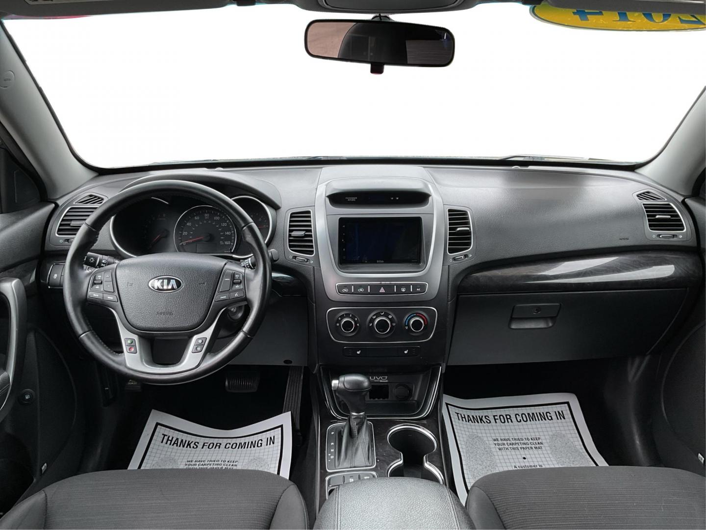 2014 Blue Kia Sorento LX 2WD (5XYKT3A64EG) with an 2.4L L4 DOHC 16V engine, 6-Speed Automatic transmission, located at 8750 N County Rd 25A, Piqua, OH, 45356, (937) 908-9800, 40.164391, -84.232513 - Photo#18