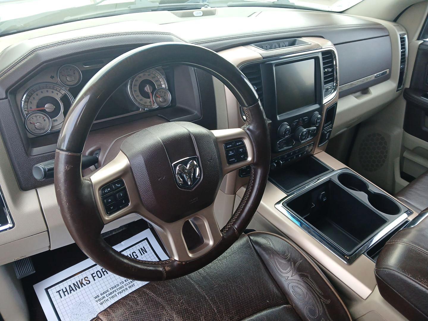 2014 Ram 1500 Laramie Longhorn Edition Crew Cab LWB 4WD (1C6RR7WT6ES) with an 5.7L V8 OHV 16V engine, 8-Speed Automatic transmission, located at 8750 N County Rd 25A, Piqua, OH, 45356, (937) 908-9800, 40.164391, -84.232513 - Photo#8