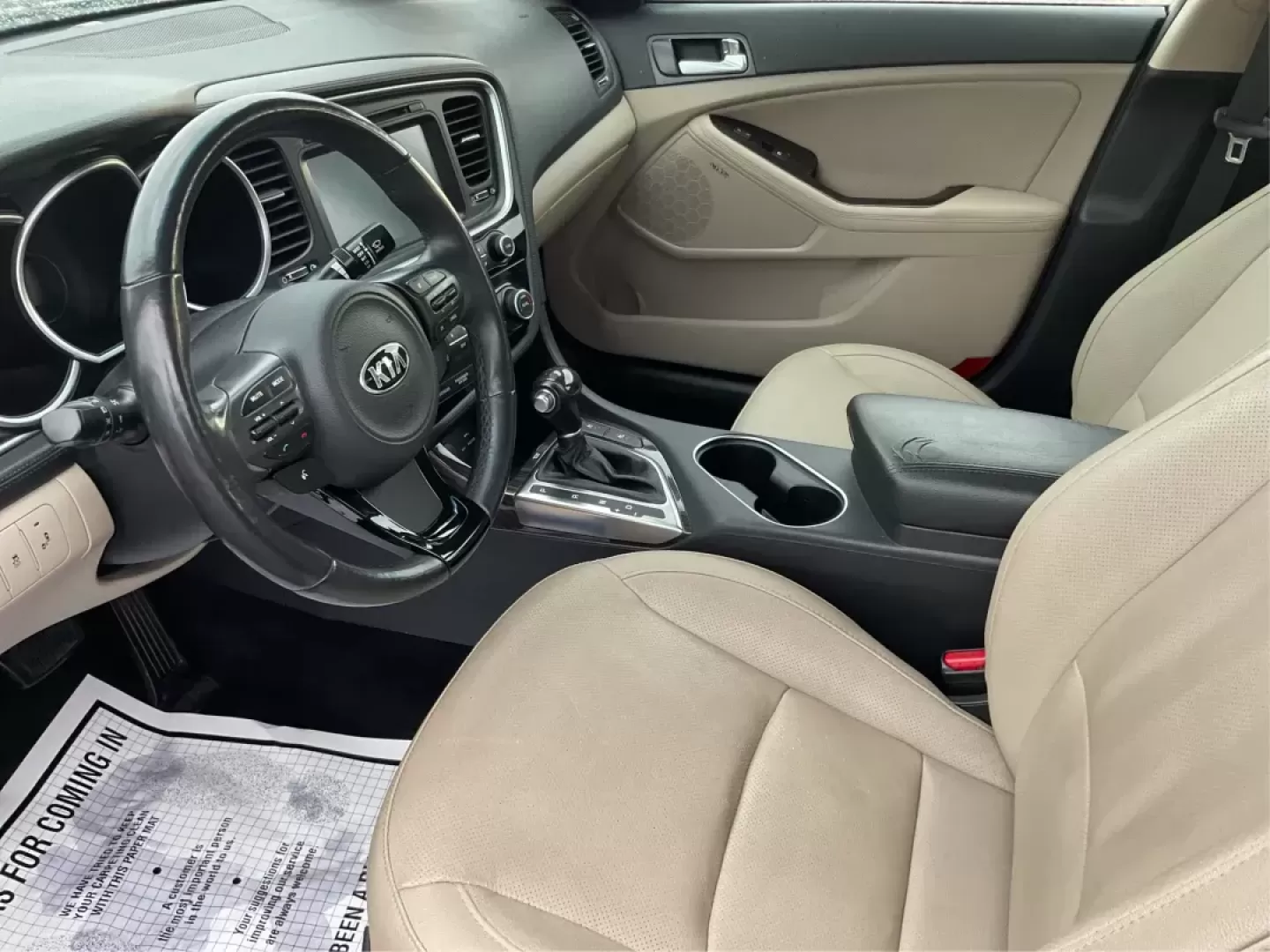 2015 Kia Optima EX (5XXGN4A76FG) with an Theta II 2.4L I-4 gasoline direct injection engine, located at 1099 N County Rd 25A , Troy, OH, 45373, (937) 908-9800, 40.057079, -84.212883 - Photo#8