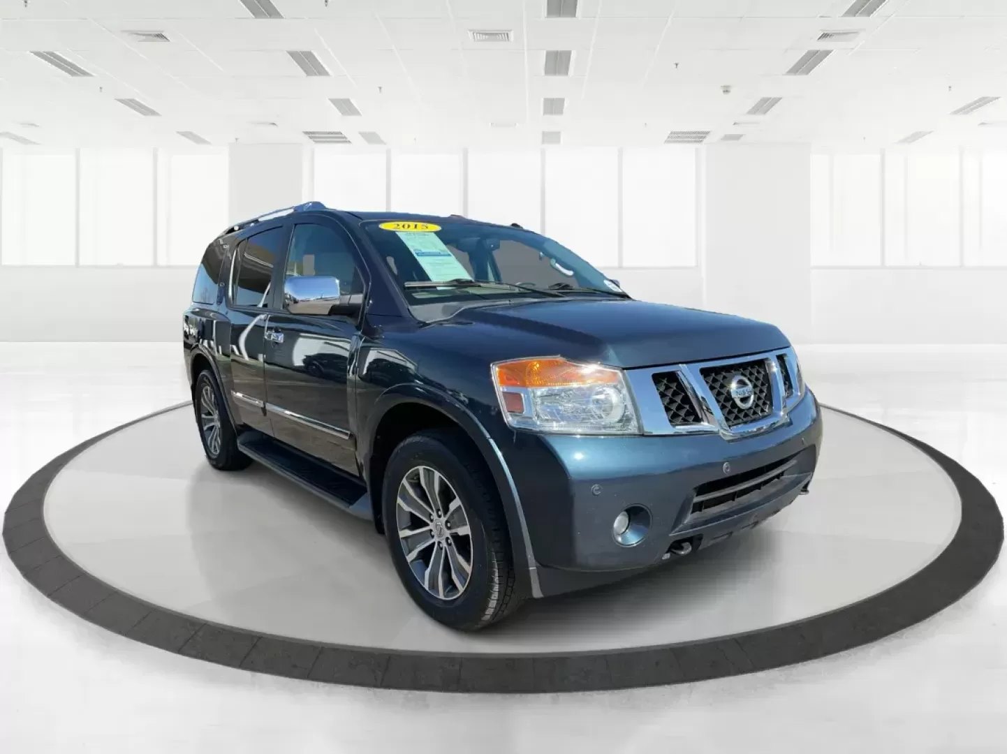 2015 Nissan Armada Platinum (5N1BA0NE1FN) with an Endurance 5.6L V-8 DOHC engine, located at 1230 East Main St, Xenia, OH, 45385, (937) 908-9800, 39.688026, -83.910172 - Photo#0