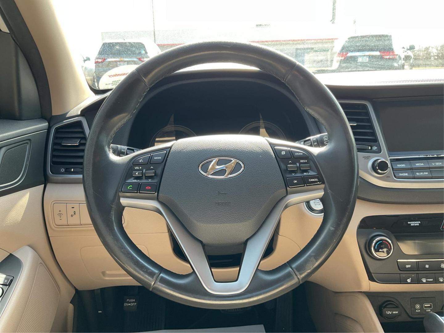 2016 Hyundai Tucson Limited (KM8J3CA20GU) with an 1.6L I-4 gasoline direct injection engine, located at 1099 N County Rd 25A , Troy, OH, 45373, (937) 908-9800, 40.057079, -84.212883 - Photo#15