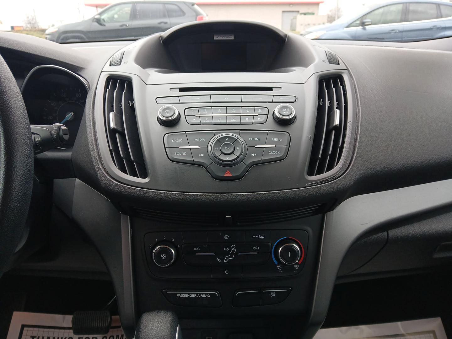 2017 Ford Escape S FWD (1FMCU0F77HU) with an 2.5L L4 DOHC 16V engine, 6-Speed Automatic transmission, located at 1230 East Main St, Xenia, OH, 45385, (937) 908-9800, 39.688026, -83.910172 - Photo#12