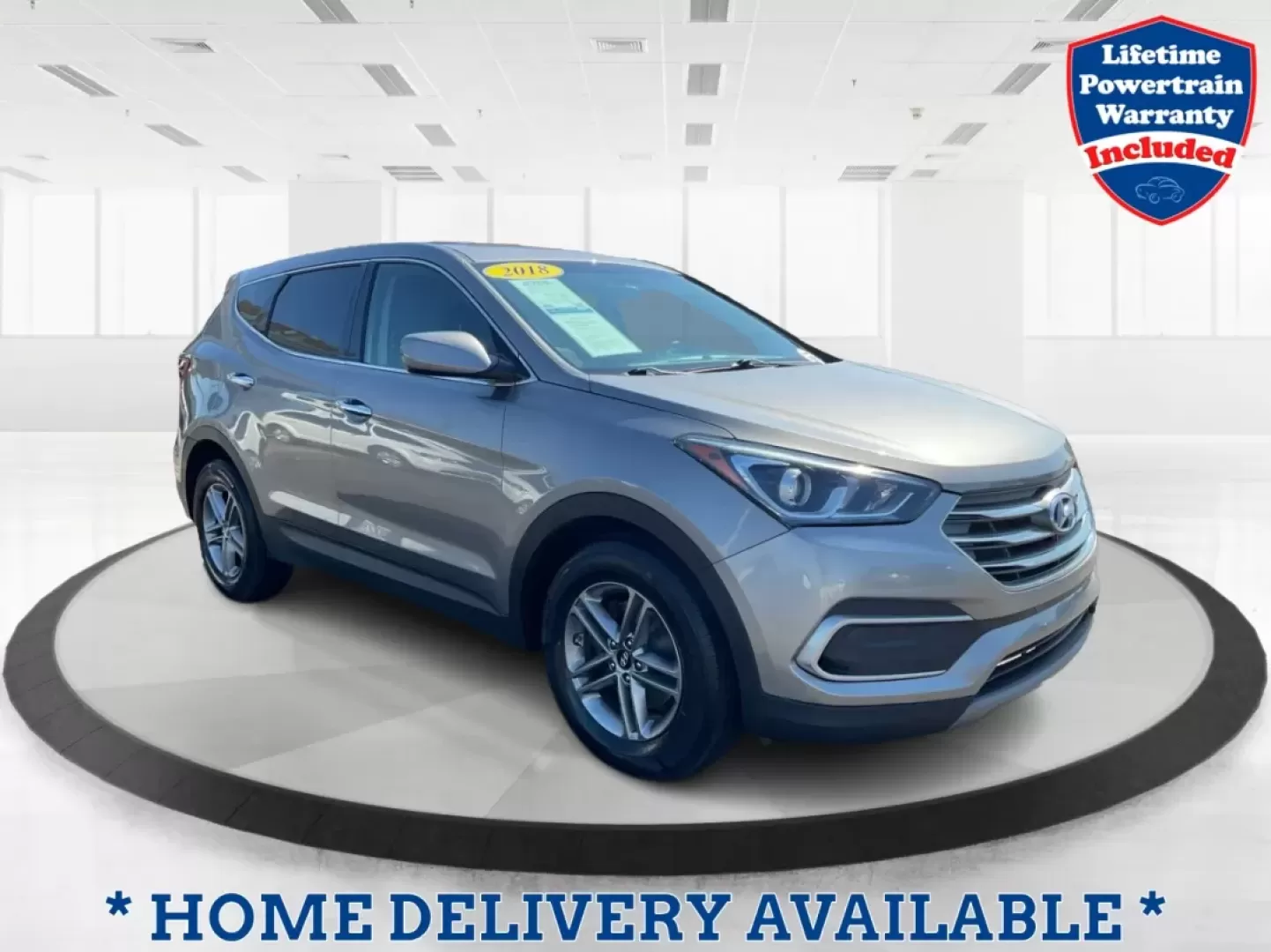 2018 Hyundai Santa Fe 2.4L (5NMZTDLB0JH) with an Theta II 2.4L I-4 gasoline direct injection engine, located at 401 Woodman Dr, Riverside, OH, 45431, (937) 908-9800, 39.760899, -84.123421 - Photo#0