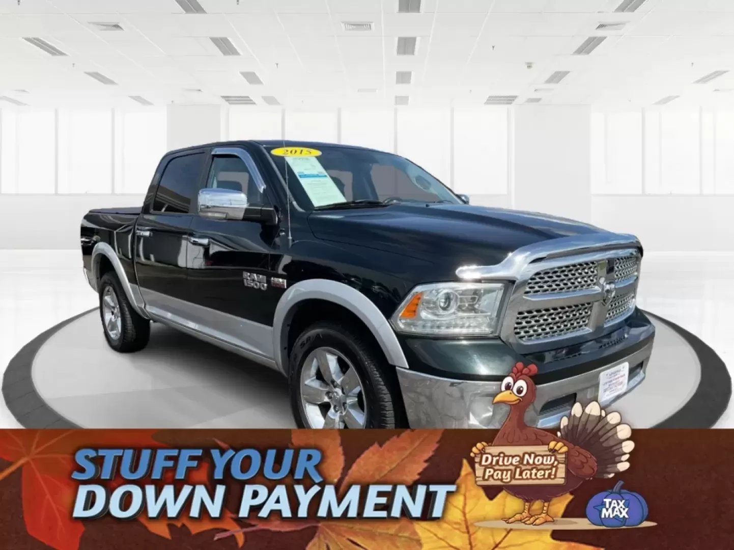 2015 Ram 1500 Laramie Crew Cab SWB 4WD (1C6RR7NT7FS) with an 5.7L V8 OHV 16V engine, 8-Speed Automatic transmission, located at 1230 East Main St, Xenia, OH, 45385, (937) 908-9800, 39.688026, -83.910172 - 2015 Ram 1500 Laramie Crew Cab SWB 4WD - Photo#0