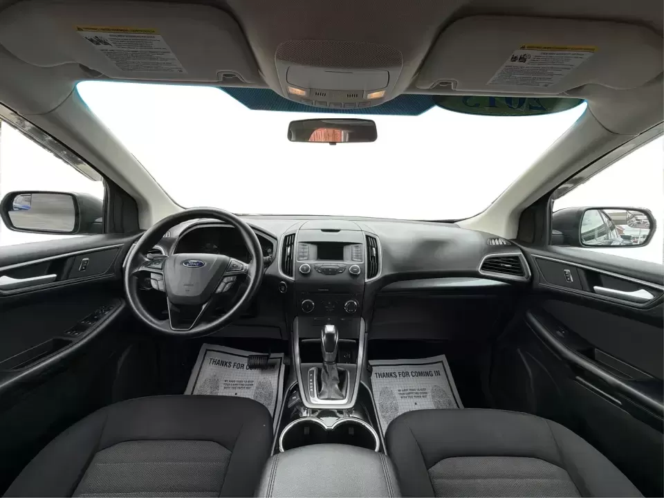 2015 Ford Edge SE FWD (2FMTK3G98FB) with an 2.0L L4 DOHC 16V engine, 6-Speed Automatic transmission, located at 8750 N County Rd 25A, Piqua, OH, 45356, (937) 908-9800, 40.164391, -84.232513 - Need an SUV that fits real life in the Miami Valley-school drop-offs, a steady commute down I75, and weekend errands that somehow turn into a full cargo load? This 2015 Ford Edge SE FWD is built for everyday versatility, with comfortable seating for five, a roomy cabin, and practical tech that helps- Photo#22