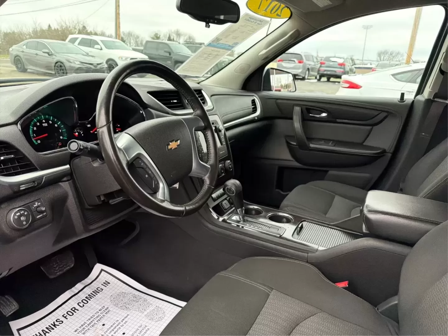 2017 Chevrolet Traverse 1LT AWD (1GNKVGKD7HJ) with an 3.6L V6 DOHC 24V engine, 6-Speed Automatic transmission, located at 8750 N County Rd 25A, Piqua, OH, 45356, (937) 908-9800, 40.164391, -84.232513 - Third Row - Photo#9