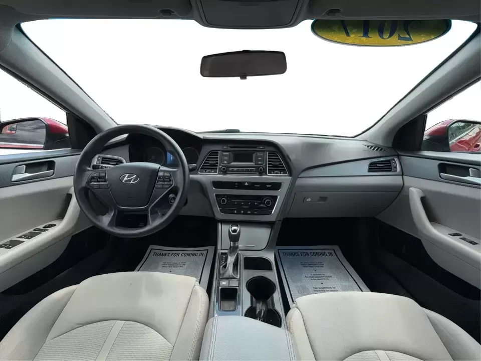 2017 Hyundai Sonata SE (5NPE24AF8HH) with an 2.4L L4 DOHC 16V engine, 7-Speed Automatic transmission, located at 8750 N County Rd 25A, Piqua, OH, 45356, (937) 908-9800, 40.164391, -84.232513 - Ready for a dependable commuter that still looks sharp pulling into work, school pickup, or a weekend dinner in town? This Scarlet Red 2017 Hyundai Sonata SE is a practical, comfortable sedan that fits real-life schedules in Piqua, Ohio-whether you're cruising up N County Rd 25A, heading toward I75 - Photo#20