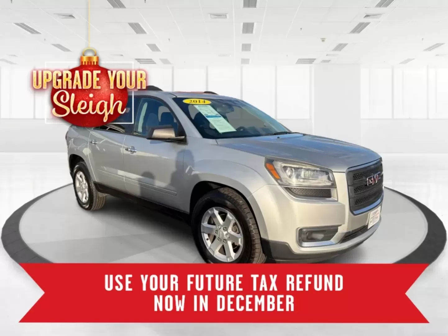 2014 GMC Acadia SLE-2 AWD (1GKKVPKD1EJ) with an 3.6L V6 DOHC 24V engine, 6-Speed Automatic transmission, located at 1230 East Main St, Xenia, OH, 45385, (937) 908-9800, 39.688026, -83.910172 - If you're searching for the perfect family SUV that balances style, comfort, and an adventurous spirit, look no further than this stunning 2014 GMC Acadia SLE-2 AWD, now available at Advantage Car and Credit in Fairborn, OH. With spacious seating for up to eight passengers and the versatility needed - Photo#0