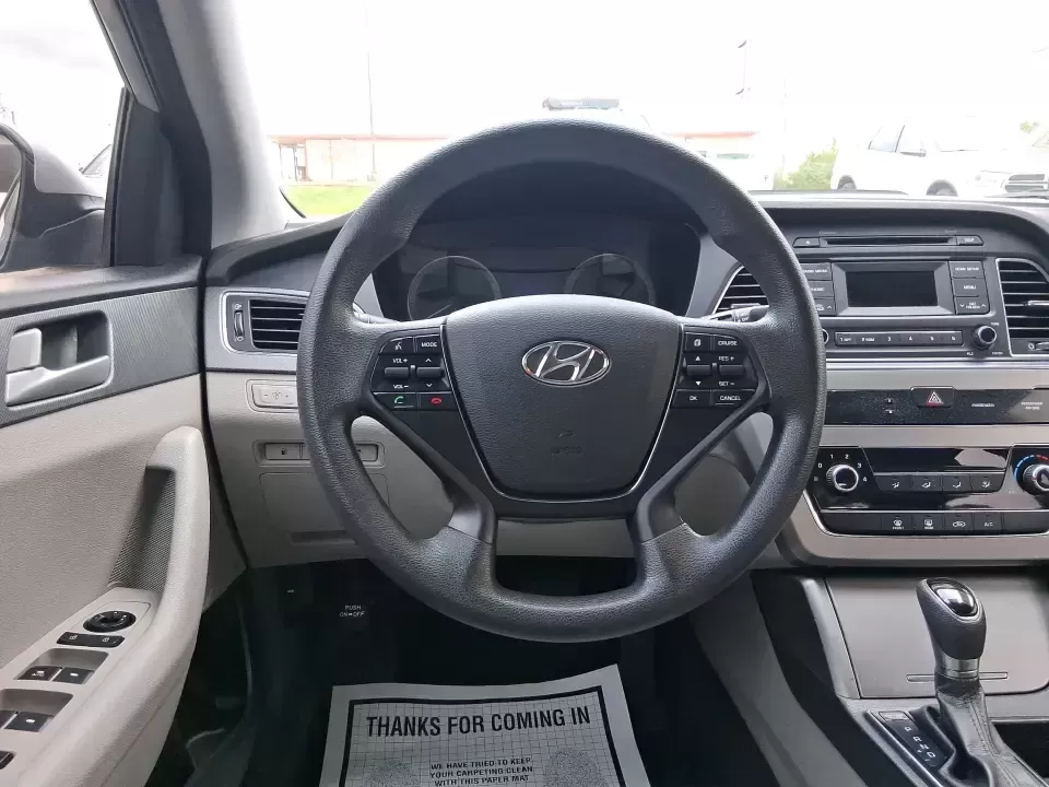 2015 Hyundai Sonata SE (5NPE24AFXFH) with an 2.4L L4 DOHC 16V engine, 7-Speed Automatic transmission, located at 1099 N County Rd 25A , Troy, OH, 45373, (937) 908-9800, 40.057079, -84.212883 - Need a dependable daily commuter that still feels comfortable for weekend getaways to Dayton, Tipp City, or a quick escape to Charleston Falls Preserve? This 2015 Hyundai Sonata SE in Symphony Silver is a smart, budget-friendly sedan that fits real life in Troy, Ohio-easy to park downtown, smooth on - Photo#16