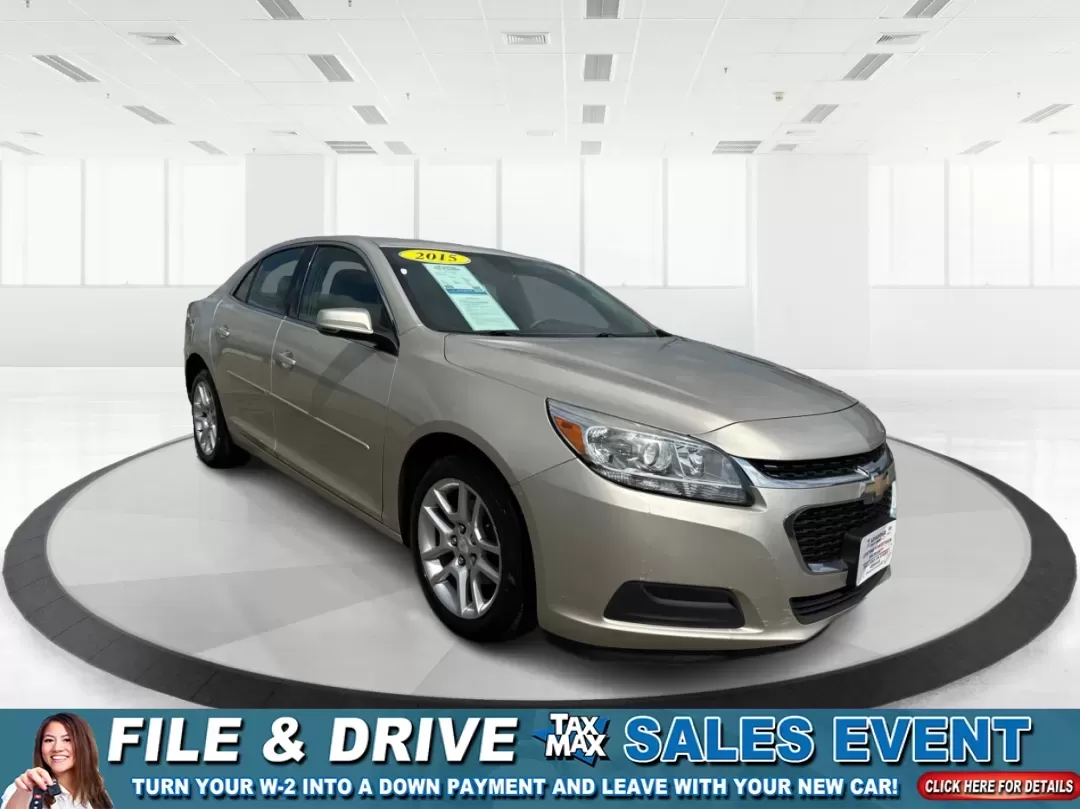 2015 Chevrolet Malibu 1LT (1G11C5SL5FF) with an ECOTEC 2.5L I-4 gasoline direct injection engine, 6-Speed Automatic transmission, located at 1951 S Dayton Lakeview Rd., New Carlisle, OH, 45344, (937) 908-9800, 39.890999, -84.050255 - Are you in the market for a reliable sedan that's perfect for daily commutes and weekend getaways alike? Look no further than this stunning 2015 Chevrolet Malibu 1LT, available now at Advantage Car and Credit in Fairborn, OH. This vehicle is not just a car; it's a lifestyle upgrade designed for budg - Photo#0