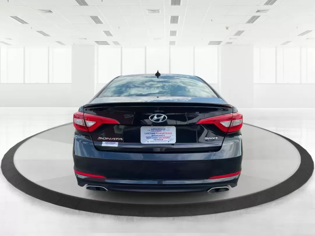 2016 Hyundai Sonata Sport (5NPE34AF2GH) with an 2.4L L4 DOHC 16V engine, 6-Speed Automatic transmission, located at 1099 N County Rd 25A , Troy, OH, 45373, (937) 908-9800, 40.057079, -84.212883 - ### Unlock Your Journey with the 2016 Hyundai Sonata Sport at Advantage Car and Credit - Fairborn<br /> <br /> Are you in the market for a vehicle that can effortlessly transition from daily commutes to weekend getaways? Look no further than the 2016 Hyundai Sonata Sport, available now at Advantage - Photo#3