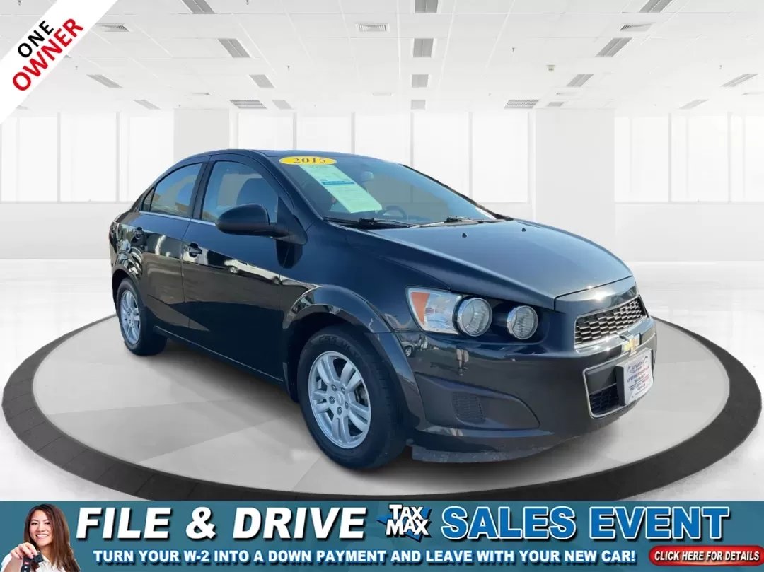 2015 Chevrolet Sonic LT Auto (1G1JC5SG4F4) with an Other engine, located at 401 Woodman Dr, Riverside, OH, 45431, (937) 908-9800, 39.760899, -84.123421 - One Owner - Photo#0