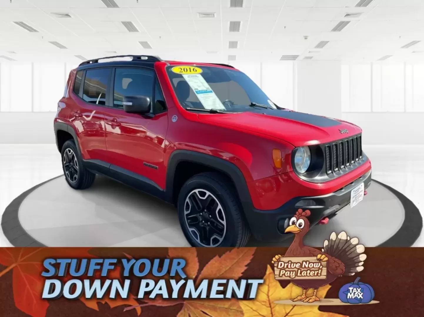 2016 Jeep Renegade Trailhawk (ZACCJBCTXGP) with an Tigershark MultiAir 2.4L I-4 variable valve contro engine, located at 1099 N County Rd 25A , Troy, OH, 45373, (937) 908-9800, 40.057079, -84.212883 - **Experience Adventure and Comfort with the 2016 Jeep Renegade Trailhawk!**<br /> <br /> Are you ready to elevate your lifestyle with a versatile vehicle that's perfect for weekend getaways, daily commutes, and everything in between? Look no further than the 2016 Jeep Renegade Trailhawk available at - Photo#0