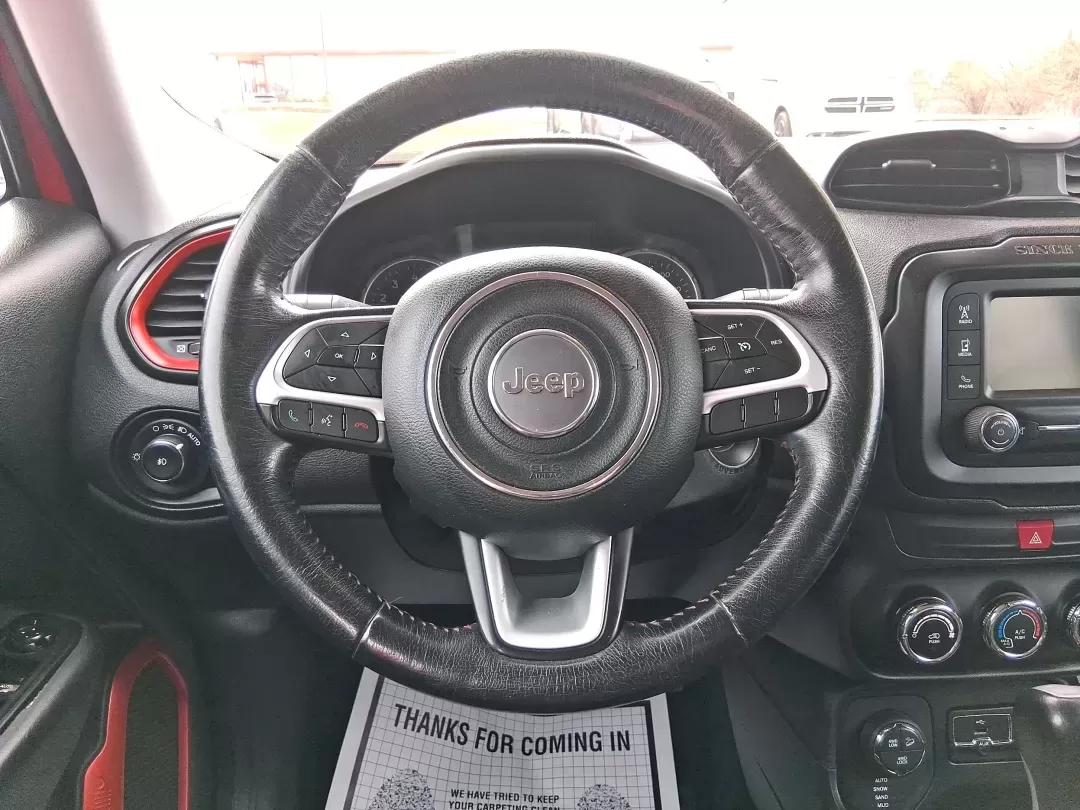 2016 Jeep Renegade Trailhawk (ZACCJBCTXGP) with an Tigershark MultiAir 2.4L I-4 variable valve contro engine, 9A transmission, located at 1099 N County Rd 25A , Troy, OH, 45373, (937) 908-9800, 40.057079, -84.212883 - **Experience Adventure and Comfort with the 2016 Jeep Renegade Trailhawk!**<br /> <br /> Are you ready to elevate your lifestyle with a versatile vehicle that's perfect for weekend getaways, daily commutes, and everything in between? Look no further than the 2016 Jeep Renegade Trailhawk available at - Photo#16