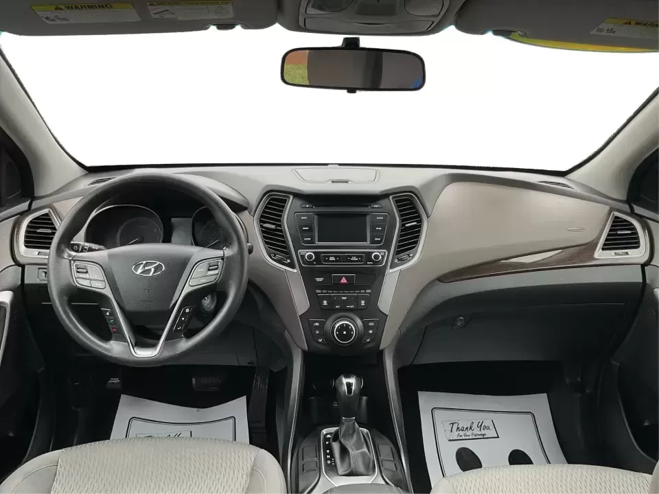 2017 Hyundai Santa Fe 2.4L (5XYZTDLB2HG) with an Theta II 2.4L I-4 gasoline direct injection engine, 6A transmission, located at 8750 N County Rd 25A, Piqua, OH, 45356, (937) 908-9800, 40.164391, -84.232513 - Discover the perfect blend of comfort, capability, and style with the 2017 Hyundai Santa Fe, now available at Advantage Car and Credit, located at 1184 Kauffman Ave, Fairborn, OH 45324. This versatile SUV is an excellent choice for growing families, weekend adventurers, or budget-conscious buyers lo - Photo#19