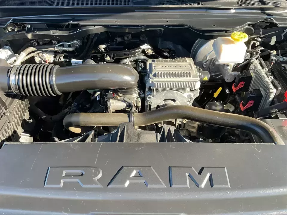 2020 Ram 1500 Big Horn Crew Cab SWB 4WD (1C6SRFFT8LN) with an 5.7L V8 OHV 16V engine, 8A transmission, located at 4508 South Dixie Dr, Moraine, OH, 45439, (937) 908-9800, 39.689976, -84.218452 - Picture your next weekend: the boat hooked up, the family loaded in, and a smooth pull down I75 toward the river-without needing to baby the throttle or worry about space. This 2020 Ram 1500 Big Horn Crew Cab 4x4 (5'7-in box) is built for real life in Southwest Ohio, whether you're commuting from K - Photo#11