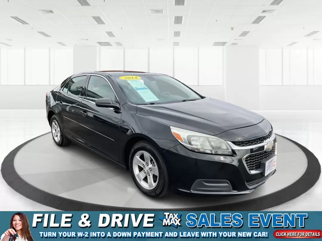 2014 Chevrolet Malibu 1LS (1G11B5SLXEF) with an ECOTEC 2.5L I-4 gasoline direct injection engine, 6-Speed Automatic transmission, located at 8750 N County Rd 25A, Piqua, OH, 45356, (937) 908-9800, 40.164391, -84.232513 - **Discover Your Next Adventure with the 2014 Chevrolet Malibu at Advantage Car and Credit - Vandalia!**<br /> <br /> Are you on the lookout for a reliable, stylish vehicle that fits seamlessly into your busy lifestyle? Look no further! The 2014 Chevrolet Malibu 1LS is your perfect companion for dail - Photo#0