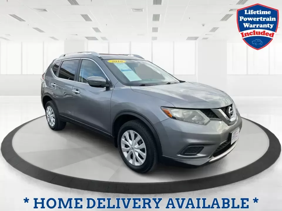 2016 Nissan Rogue S (KNMAT2MV7GP) with an 2.5L I-4 DOHC engine, CVT transmission, located at 880 E. National Road, Vandalia, OH, 45377, (937) 908-9800, 39.891918, -84.183594 - **Explore New Horizons with the 2016 Nissan Rogue: Your Ideal Adventure Companion!**<br /> <br /> Are you ready to elevate your driving experience and embark on new adventures? Look no further than this stunning 2016 Nissan Rogue, perfect for family outings, weekend getaways, or those long commutes - Photo#0