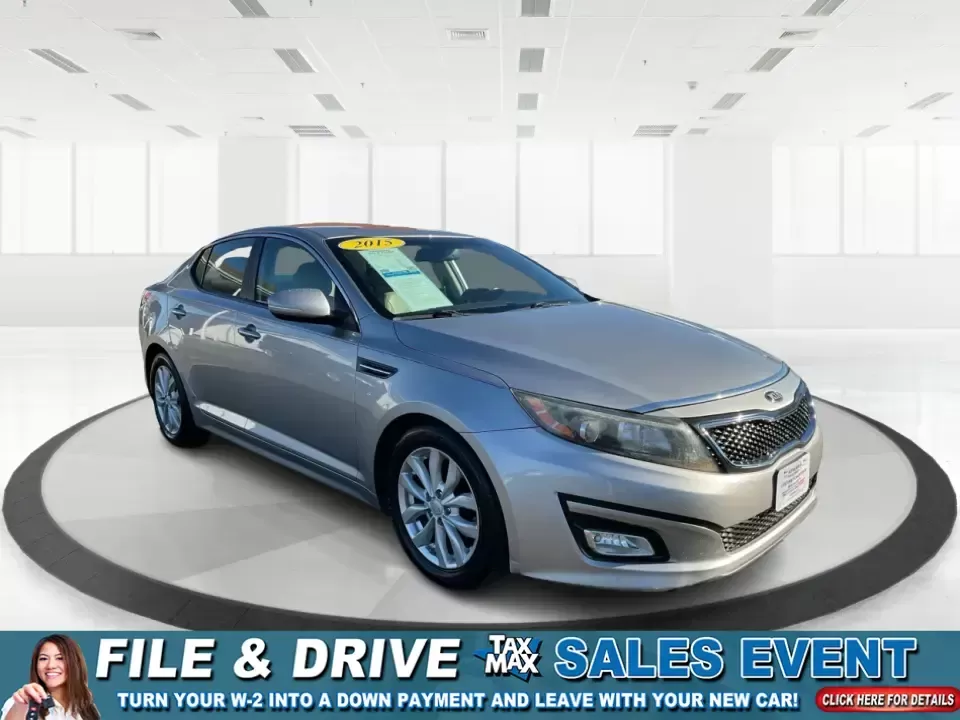 2015 Kia Optima EX (5XXGN4A74FG) with an Theta II 2.4L I-4 gasoline direct injection engine, 6-Speed Automatic transmission, located at 1184 Kauffman Ave, Fairborn, OH, 45324, (937) 908-9800, 39.807072, -84.030914 - Experience the perfect blend of style, comfort, and reliability with this 2015 Kia Optima EX at Advantage Car and Credit in Xenia, OH. Whether you're embarking on daily commutes, family road trips, or simply looking for a trusty companion for your adventures, this vehicle is designed to meet your di - Photo#0