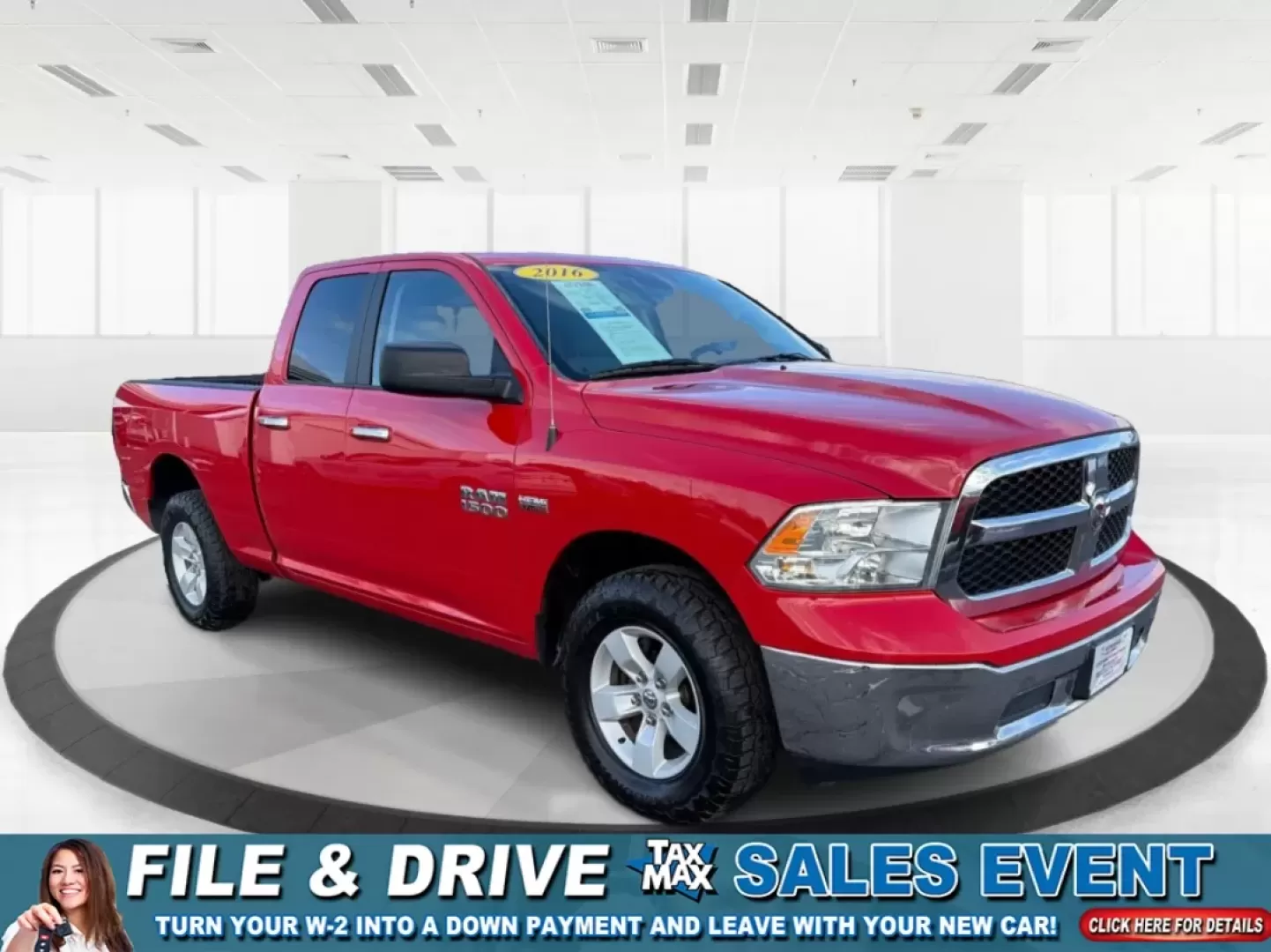 2016 Ram 1500 SLT (1C6RR7GT8GS) with an Other engine, located at 880 E. National Road, Vandalia, OH, 45377, (937) 908-9800, 39.891918, -84.183594 - Are you ready to elevate your adventures and tackle any terrain with confidence? Discover the perfect blend of rugged capability and modern comfort with this stunning 2016 Ram 1500 SLT, now available at Advantage Car and Credit in Vandalia, OH. With its striking Flame Red Clearcoat exterior and robu - Photo#0