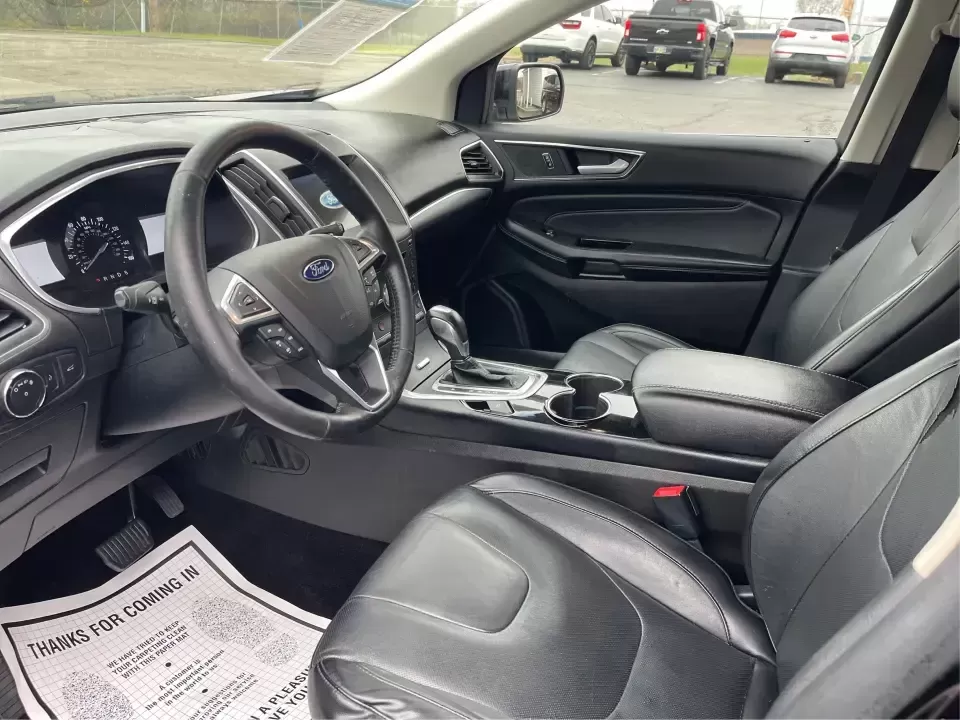 2017 Ford Edge Titanium (2FMPK4K86HB) with an 3.5L V6 DOHC 24V engine, 6A transmission, located at 8750 N County Rd 25A, Piqua, OH, 45356, (937) 908-9800, 40.164391, -84.232513 - Unleash your adventurous spirit with the 2017 Ford Edge Titanium SUV, now available at Advantage Car and Credit in New Carlisle, OH! This versatile vehicle is perfect for families on the go, commuters looking for comfort, or anyone who enjoys weekend adventures. With a spacious interior and robust c - Photo#9