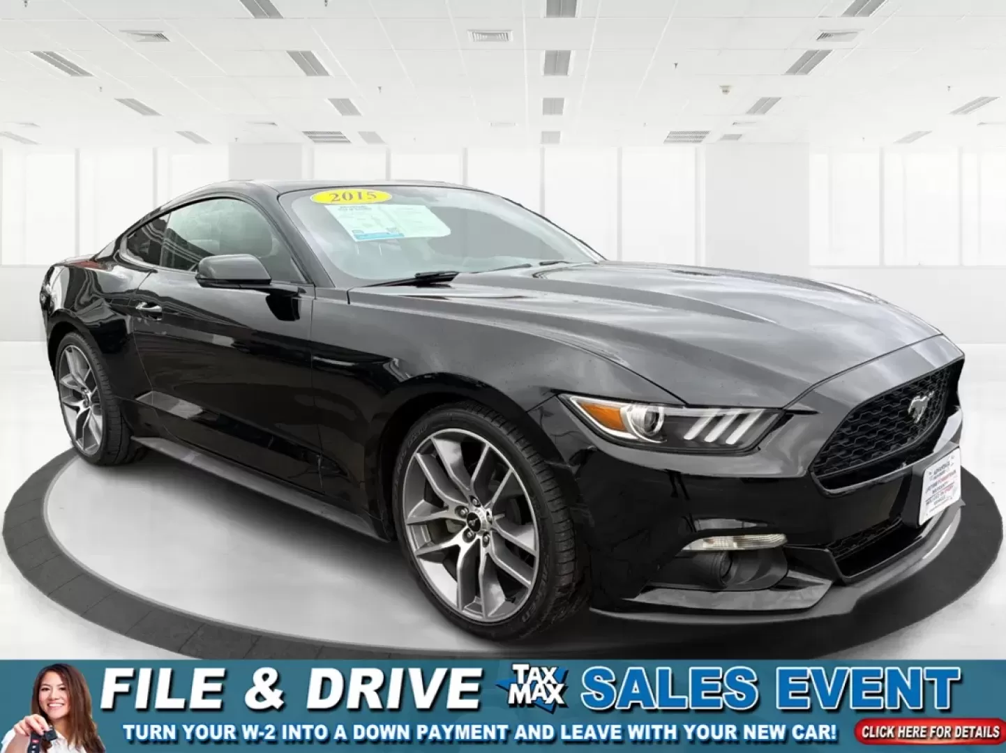 2015 Ford Mustang EcoBoost (1FA6P8TH2F5) with an EcoBoost 2.3L I-4 gasoline direct injection engine, located at 1951 S Dayton Lakeview Rd., New Carlisle, OH, 45344, (937) 908-9800, 39.890999, -84.050255 - **Experience the Thrill of the Open Road with this 2015 Ford Mustang EcoBoost!** <br /> <br /> Are you ready to elevate your driving experience? Whether you're looking for a weekend thrill, a stylish daily driver, or a statement-making vehicle for cruising around New Carlisle, OH, this 2015 Ford Mus - Photo#0