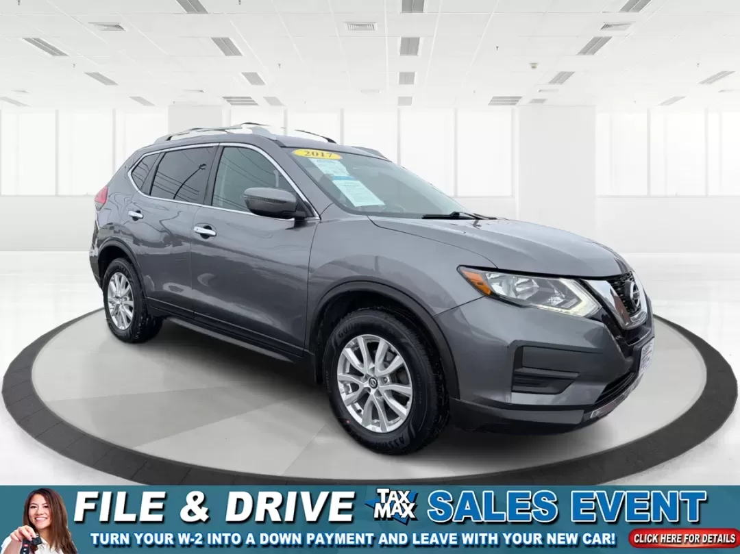 2017 Nissan Rogue SV (5N1AT2MV8HC) with an 2.5L I-4 DOHC engine, CVT transmission, located at 1099 N County Rd 25A , Troy, OH, 45373, (937) 908-9800, 40.057079, -84.212883 - **Adventure Awaits with the 2017 Nissan Rogue SV Perfect for Growing Families!**<br /> <br /> Are you in search of a reliable SUV that fits your active lifestyle? Look no further than this 2017 Nissan Rogue SV, available now at Advantage Car and Credit - Troy! This spacious sport utility vehicle is - Photo#0