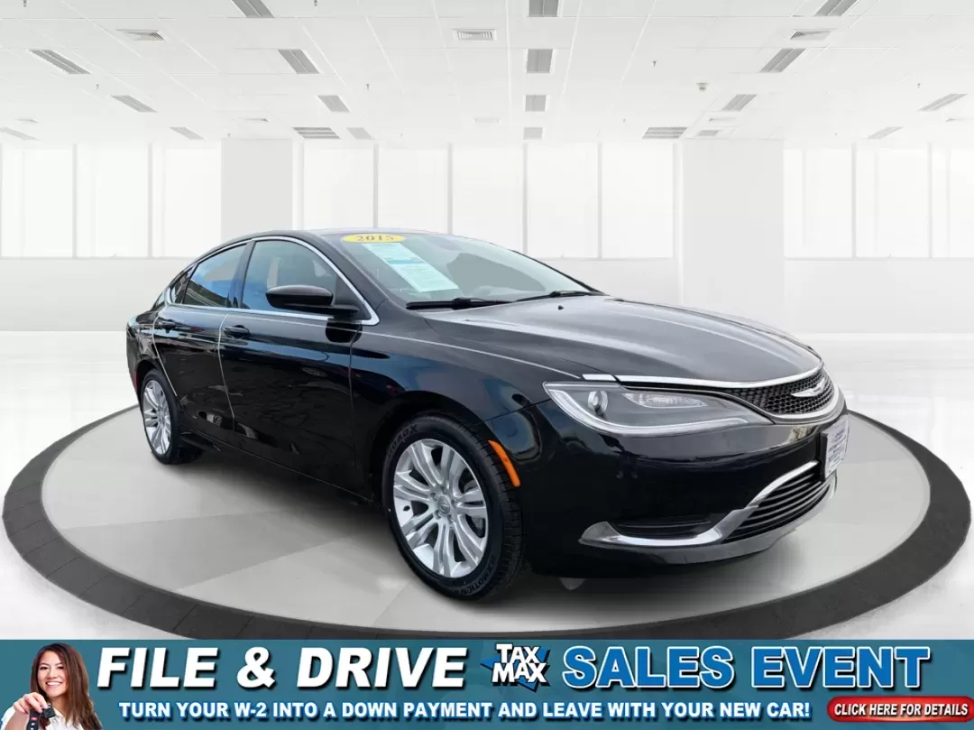 2015 Chrysler 200 Limited (1C3CCCAB3FN) with an 2.4L L4 DOHC 16V engine, 9-Speed Automatic transmission, located at 880 E. National Road, Vandalia, OH, 45377, (937) 908-9800, 39.891918, -84.183594 - 2015 Chrysler 200 Limited - Photo#0