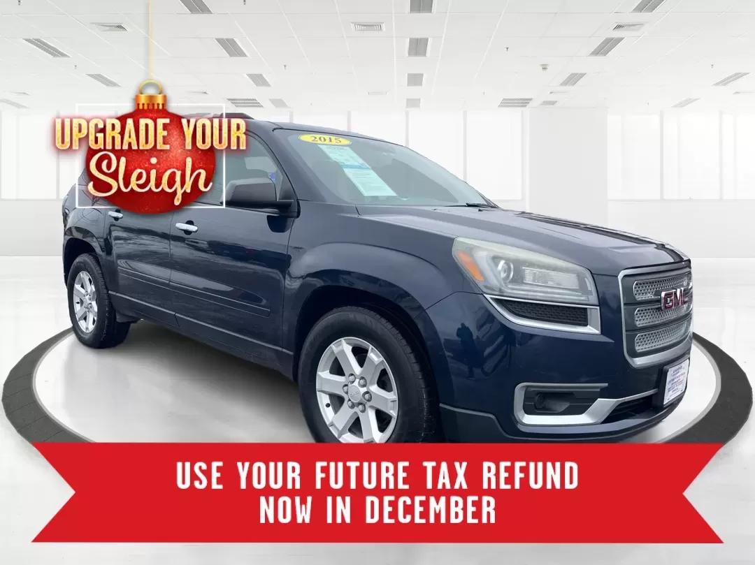 2015 GMC Acadia SLE-2 (1GKKVPKD6FJ) with an 3.6L V-6 gasoline direct injection engine, located at 8750 N County Rd 25A, Piqua, OH, 45356, (937) 908-9800, 40.164391, -84.232513 - Are you ready to elevate your family adventures or conquer your daily commute with unmatched style and comfort? Look no further than this stunning 2015 GMC Acadia SLE-2, available now at Advantage Car and Credit - Piqua. Perfectly designed for growing families, this sport utility vehicle offers a bl - Photo#0