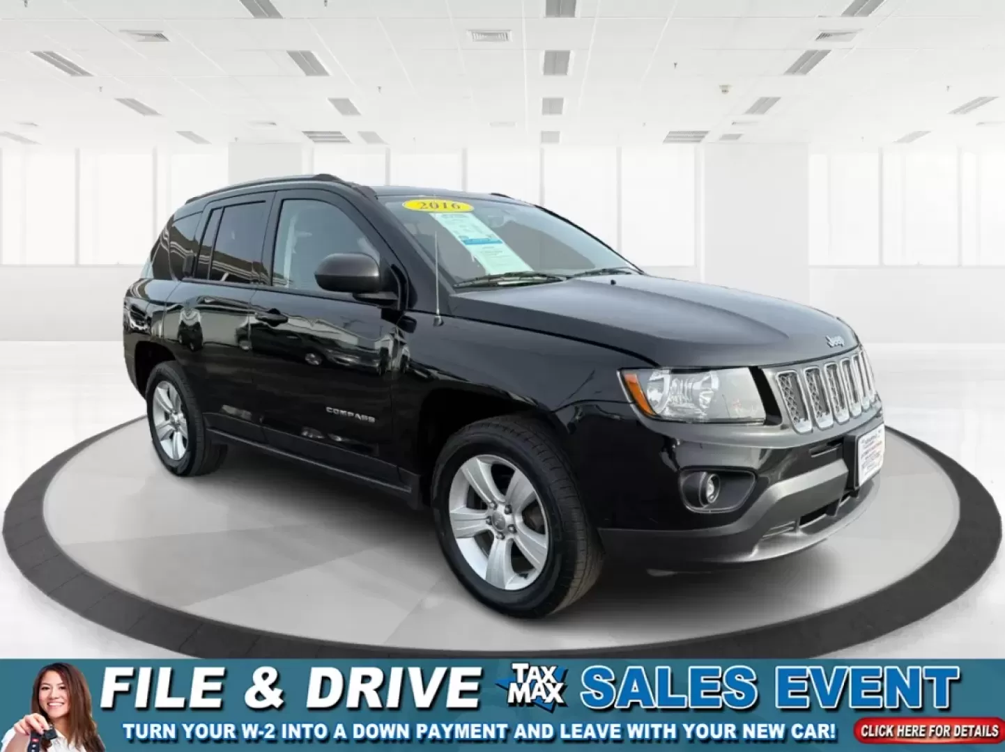 2016 Jeep Compass Sport (1C4NJDBB2GD) with an 2.4L I-4 DOHC engine, CVT transmission, located at 8750 N County Rd 25A, Piqua, OH, 45356, (937) 908-9800, 40.164391, -84.232513 - Discover the perfect blend of adventure and practicality with the 2016 Jeep Compass Sport, available now at Advantage Car and Credit in Fairborn, OH. This versatile SUV is designed for those who crave both weekend escapades and everyday functionality. Whether you're a growing family looking for a sp - Photo#0