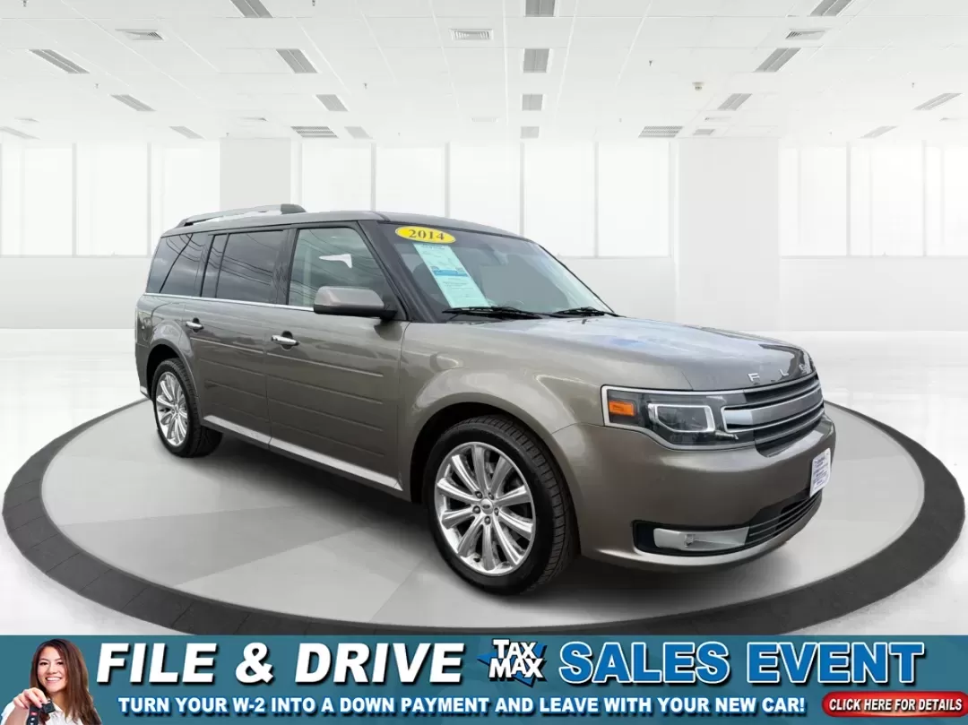 2014 Ford Flex Limited (2FMGK5D89EB) with an 3.5L V-6 DOHC engine, located at 4508 South Dixie Dr, Moraine, OH, 45439, (937) 908-9800, 39.689976, -84.218452 - Are you ready to upgrade your lifestyle with a reliable vehicle that accommodates both family adventures and daily commutes? Look no further than this stunning 2014 Ford Flex Limited, available now at Advantage Car and Credit in Moraine, OH. With its spacious interior, versatile cargo capacity, and - Photo#0