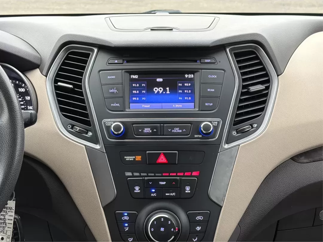 2017 Hyundai Santa Fe 2.4L (5XYZTDLB6HG) with an Theta II 2.4L I-4 gasoline direct injection engine, located at 1099 N County Rd 25A , Troy, OH, 45373, (937) 908-9800, 40.057079, -84.212883 - 2017 Hyundai Santa Fe 2.4L - Photo#13