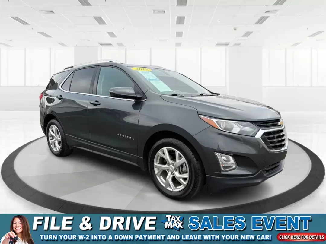 2018 Chevrolet Equinox LT (3GNAXTEX8JS) with an 2L I-4 gasoline direct injection engine, located at 1230 East Main St, Xenia, OH, 45385, (937) 908-9800, 39.688026, -83.910172 - 2018 Chevrolet Equinox LT - Photo#0