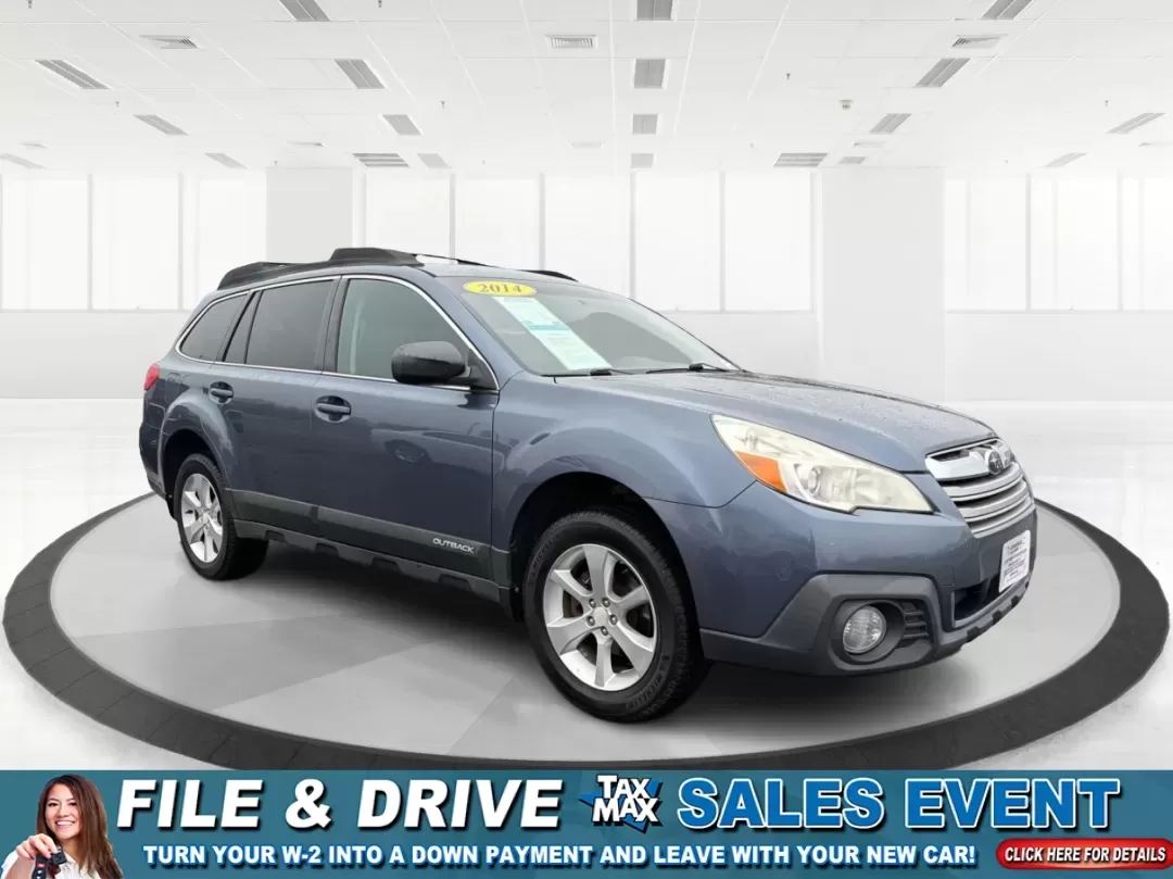 2014 Subaru Outback 2.5i (4S4BRCAC5E3) with an 2.5L H-4 DOHC engine, located at 1230 East Main St, Xenia, OH, 45385, (937) 908-9800, 39.688026, -83.910172 - **Adventure Awaits with the 2014 Subaru Outback 2.5i at Advantage Car and Credit - Xenia!**<br /> <br /> Are you ready to elevate your lifestyle with a vehicle designed for both comfort and adventure? The 2014 Subaru Outback 2.5i is your perfect companion for weekend getaways, family road trips, or - Photo#0