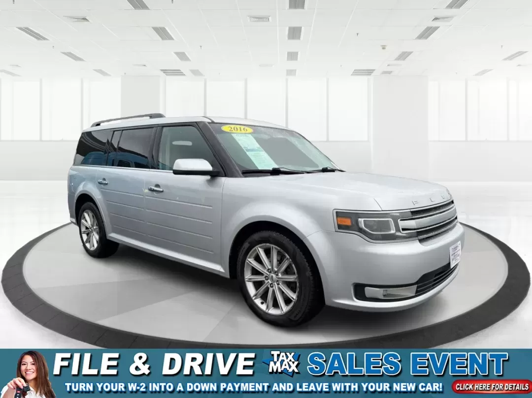 2016 Ford Flex Limited (2FMHK6D8XGB) with an 3.5L V-6 DOHC engine, located at 1099 N County Rd 25A , Troy, OH, 45373, (937) 908-9800, 40.057079, -84.212883 - **Adventure Awaits with the 2016 Ford Flex Limited Perfect for Family Road Trips!**<br /> <br /> Looking for the ideal family vehicle that combines spaciousness, comfort, and reliability? At Advantage Car and Credit in Troy, OH, we present the 2016 Ford Flex Limited, an SUV designed for all your fa - Photo#0
