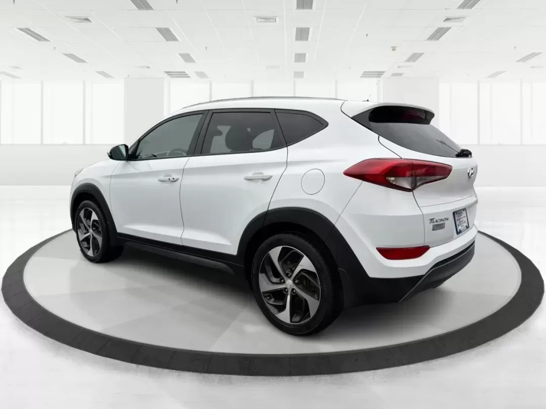 2016 Hyundai Tucson Sport (KM8J3CA26GU) with an 1.6L I-4 gasoline direct injection engine, located at 1230 East Main St, Xenia, OH, 45385, (937) 908-9800, 39.688026, -83.910172 - Discover a world of adventure with the 2016 Hyundai Tucson Sport, the perfect SUV for active families and weekend explorers alike! With its stylish Dazzling White exterior and spacious interior, this vehicle is designed for those who crave both comfort and versatility. Whether you're navigating thro - Photo#4
