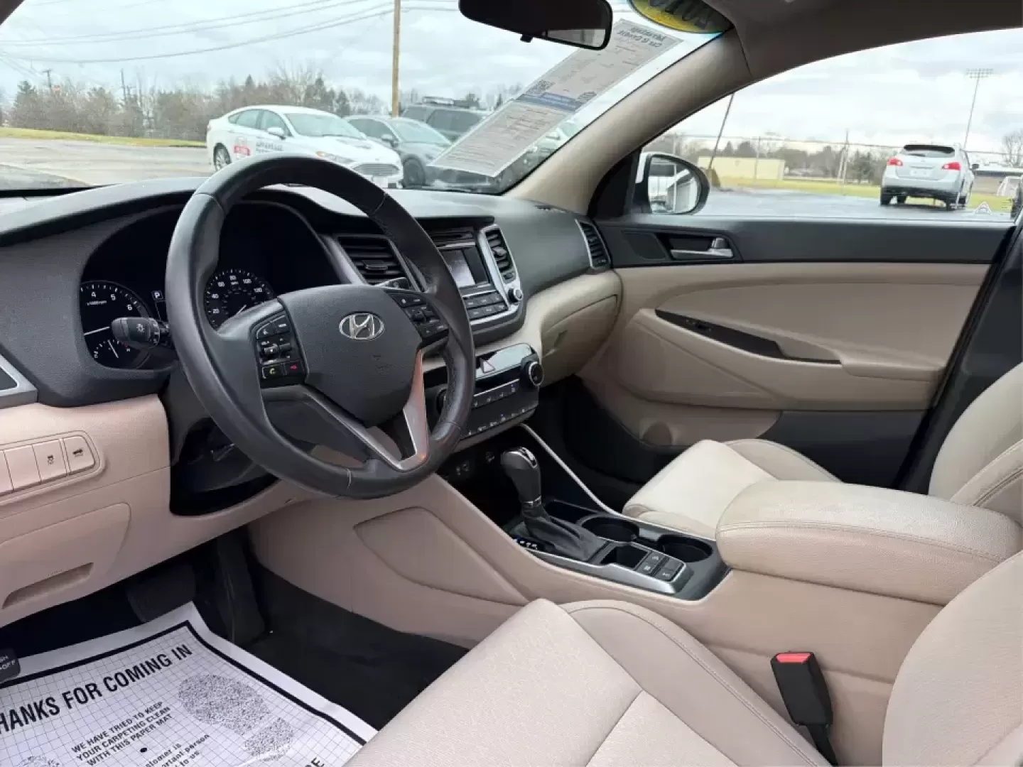 2016 Hyundai Tucson Sport (KM8J3CA26GU) with an 1.6L I-4 gasoline direct injection engine, 7A transmission, located at 1184 Kauffman Ave, Fairborn, OH, 45324, (937) 908-9800, 39.807072, -84.030914 - Discover a world of adventure with the 2016 Hyundai Tucson Sport, the perfect SUV for active families and weekend explorers alike! With its stylish Dazzling White exterior and spacious interior, this vehicle is designed for those who crave both comfort and versatility. Whether you're navigating thro - Photo#9