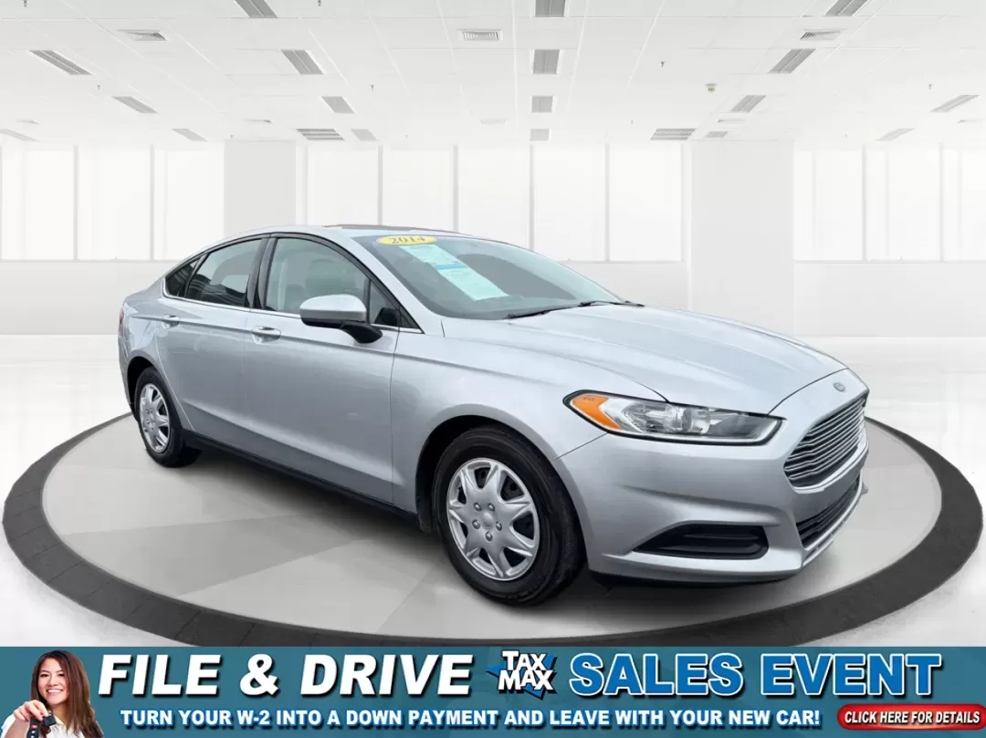 2014 Ford Fusion S (3FA6P0G70ER) with an 2.5L L4 DOHC 16V engine, located at 1951 S Dayton Lakeview Rd., New Carlisle, OH, 45344, (937) 908-9800, 39.890999, -84.050255 - **Discover a New Level of Comfort and Style with the 2014 Ford Fusion at Advantage Car and Credit!**<br /> <br /> Are you on the hunt for a reliable sedan that perfectly balances style, efficiency, and comfort? Look no further than the 2014 Ford Fusion, available now at Advantage Car and Credit in N - Photo#0