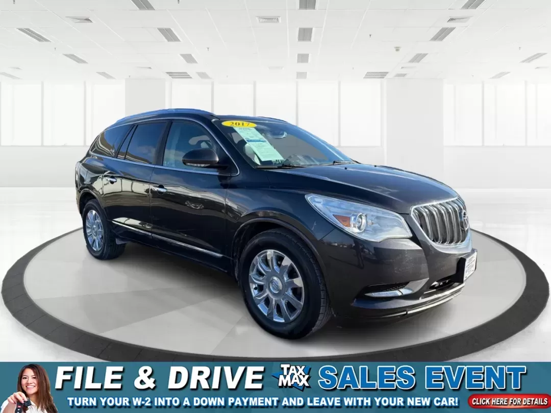2017 Buick Enclave Leather (5GAKVBKD5HJ) with an 3.6L V-6 gasoline direct injection engine, located at 8750 N County Rd 25A, Piqua, OH, 45356, (937) 908-9800, 40.164391, -84.232513 - **Experience Adventure and Comfort with the 2017 Buick Enclave at Advantage Car and Credit - Piqua!**<br /> <br /> Are you ready to elevate your family road trips or daily commutes with a vehicle that combines sophistication, comfort, and reliability? Look no further than this stunning 2017 Buick En - Photo#0