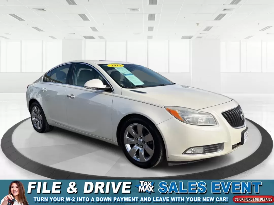 2013 Buick Regal Turbo - Premium 1 (2G4GS5EV4D9) with an ECOTEC 2L I-4 gasoline direct injection engine, located at 1184 Kauffman Ave, Fairborn, OH, 45324, (937) 908-9800, 39.807072, -84.030914 - **Discover the Perfect Blend of Comfort and Performance with the 2013 Buick Regal Turbo Premium 1!**<br /> <br /> Are you in the market for a vehicle that combines luxury, performance, and practicality? Look no further than the stunning 2013 Buick Regal Turbo Premium 1, available now at Advantage Ca - Photo#0