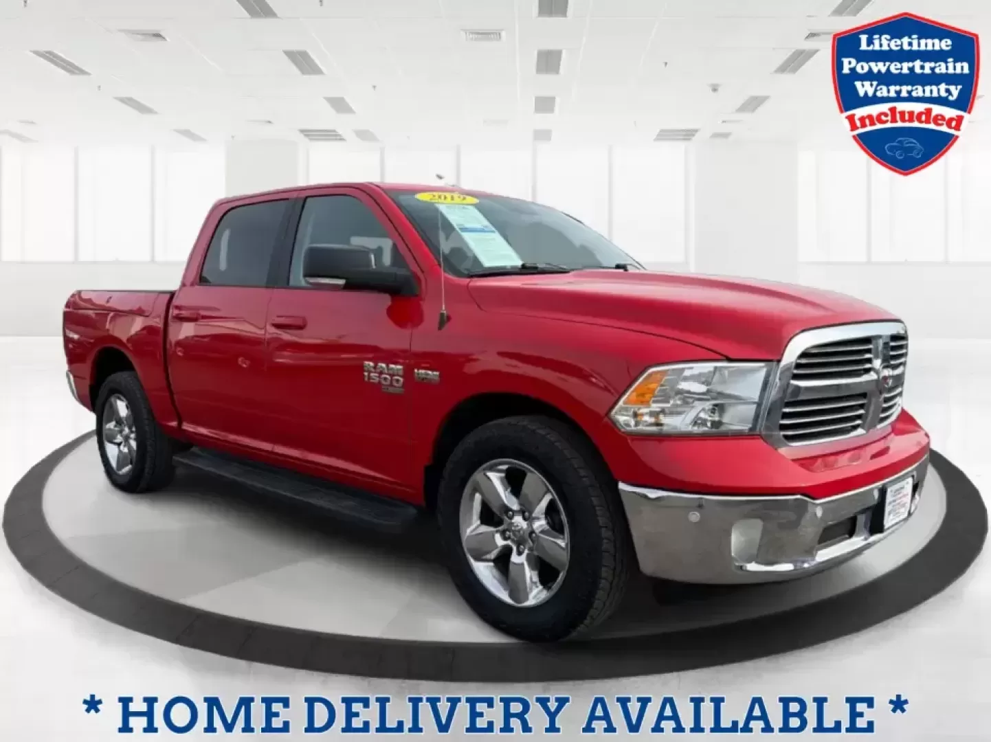 2019 Ram 1500 Big Horn Crew Cab 4x4 5'7 Box (1C6RR7LT5KS) with an HEMI 5.7L V-8 variable valve control engine, 8A transmission, located at 1951 S Dayton Lakeview Rd., New Carlisle, OH, 45344, (937) 908-9800, 39.890999, -84.050255 - **Hit the Road with Confidence: Your 2019 Ram 1500 Awaits at Advantage Car and Credit!**<br /> <br /> Are you ready to elevate your adventures, whether you're hauling gear for a weekend getaway or tackling daily commutes? Look no further than the stunning **2019 Ram 1500 Big Horn Crew Cab** availabl - Photo#0