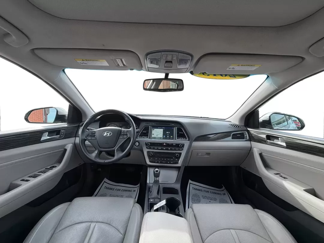 2015 Hyundai Sonata Limited (5NPE34AF8FH) with an 2.4L I-4 gasoline direct injection engine, 6-Speed Automatic transmission, located at 8750 N County Rd 25A, Piqua, OH, 45356, (937) 908-9800, 40.164391, -84.232513 - Are you in the market for a dependable vehicle that perfectly balances comfort, style, and performance? Look no further than the 2015 Hyundai Sonata Limited, available now at Advantage Car and Credit - Piqua. Whether you're commuting to work, running errands around town, or planning a family road tr - Photo#20