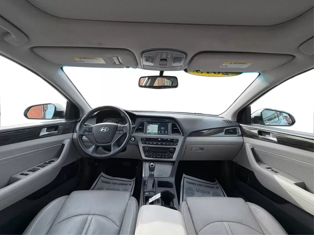 2015 Hyundai Sonata Limited (5NPE34AF8FH) with an 2.4L I-4 gasoline direct injection engine, 6-Speed Automatic transmission, located at 8750 N County Rd 25A, Piqua, OH, 45356, (937) 908-9800, 40.164391, -84.232513 - Are you in the market for a dependable vehicle that perfectly balances comfort, style, and performance? Look no further than the 2015 Hyundai Sonata Limited, available now at Advantage Car and Credit - Piqua. Whether you're commuting to work, running errands around town, or planning a family road tr - Photo#21