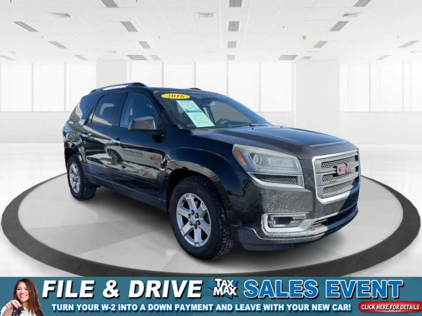 2016 GMC Acadia SLE-1 (1GKKVNED4GJ) with an 3.6L V-6 gasoline direct injection engine, 6A transmission, located at 1099 N County Rd 25A , Troy, OH, 45373, (937) 908-9800, 40.057079, -84.212883 - **Adventure Awaits with the 2016 GMC Acadia at Advantage Car and Credit - Troy!**<br /> <br /> When it comes to family outings or weekend getaways, the 2016 GMC Acadia is your perfect travel companion. Designed for those who crave the ideal blend of comfort, space, and versatility, this SUV is just - Photo#0
